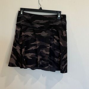Athleta Black Camouflage tennis Skirt